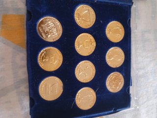 Colección Monedas Oro Copas del Barça