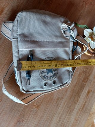 Bolso bandolera Converse beige/gris