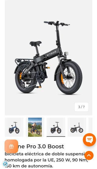 Bicicleta eléctrica Engwe Pro 3.0 Boost