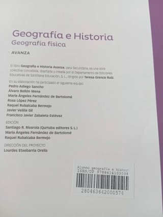 GEOGRAFIA E HISTORIA AVANZA 1 ESO SABER HACER