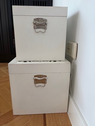 2 Baúles Vintage Madera y Espejo