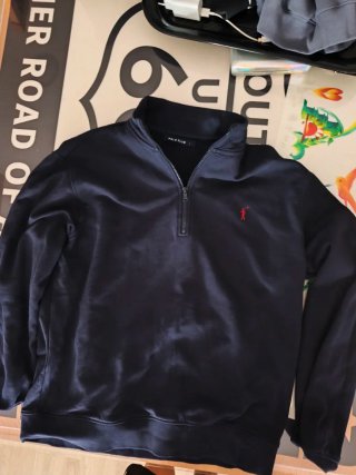 Sudadera Polo Club Media Cremallera Azul Talla L