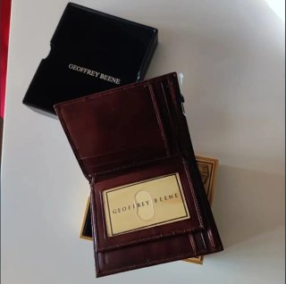 Cartera de piel Geoffrey Beene