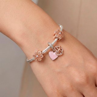 Pulsera Pandora plata 925 Nudo Infinito y charms