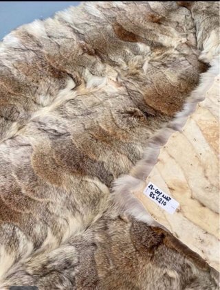 Wow! Tappeto/coperta  in vero coyote naturale