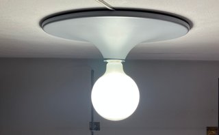 Lampada soffitto d.35 metallo grigio