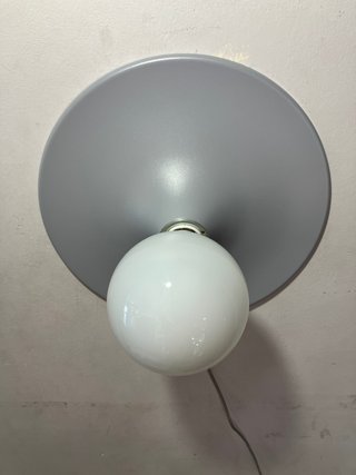 Lampada soffitto d.35 metallo grigio