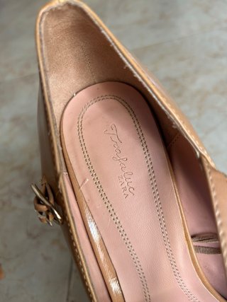 Zara Trafaluc tacones camel pulsera