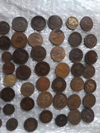 Monedas antiguas de cobre