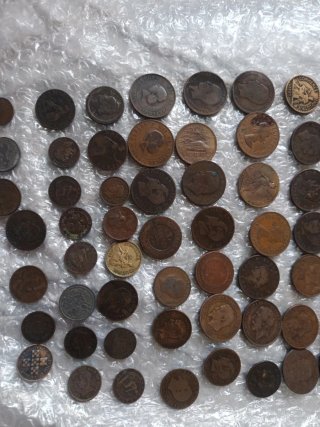 Monedas antiguas de cobre