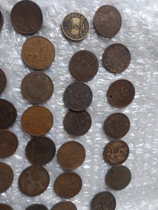Monedas antiguas de cobre
