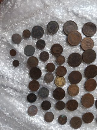 Monedas antiguas de cobre