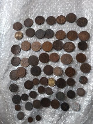 Monedas antiguas de cobre