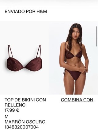 Bikini H&M Marrón Talla M
