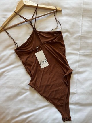 Body Zara marrón chocolate nuevo con etiquetas