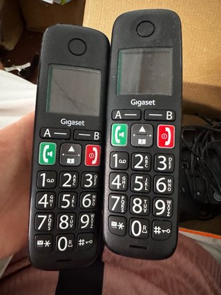 Gigaset E290 Duo Teléfono Fijo Inalámbrico Negro