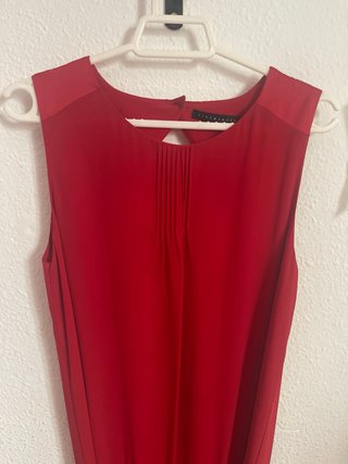 Vestido rojo tintorero