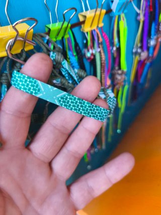 Pulsera palestina verde y blanca