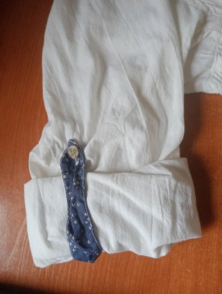 Camisa blanca cuello mao