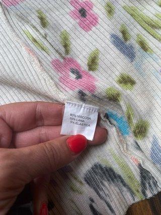 Chaqueta de punto floral