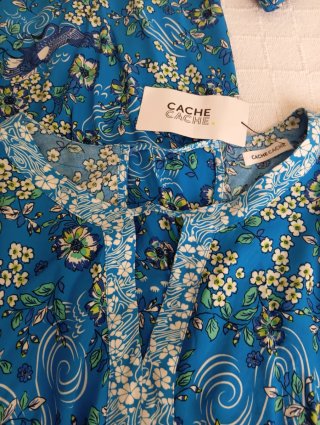 Mono largo estampado floral Caché Caché