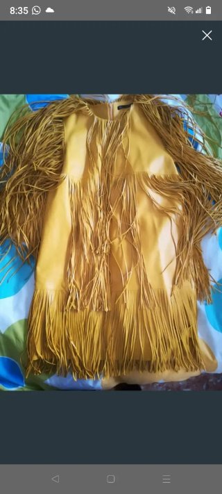 Vestido fiesta flecos El Corte Inglés