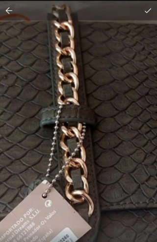 Bolso de mano de DayaDay.Gris. Con etiqueta