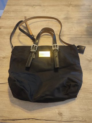 Bolso BIMBA Y LOLA negro y dorado