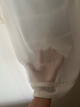 Blusa gasa blanca talla única