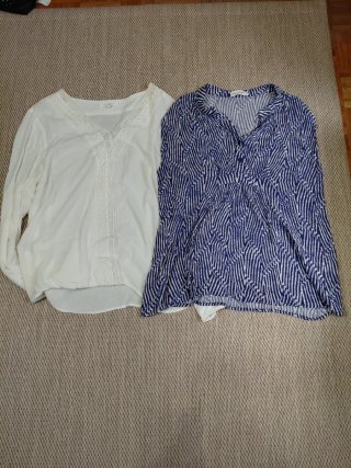 Lote 2 Blusas Verano Talla M Springfield Paz Torra