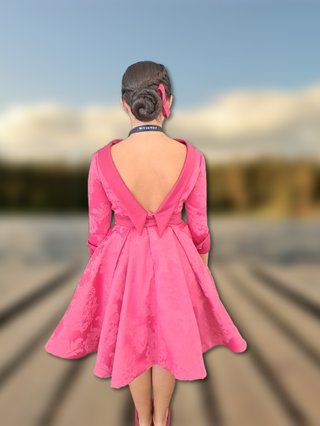 Vestido rosa diseño único a medida niña 12 años