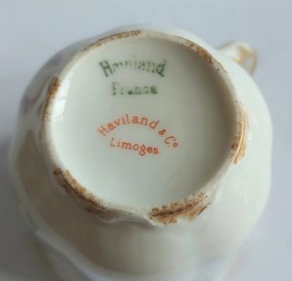 Taza Antigua Porcelana Haviland Limoges Francia
