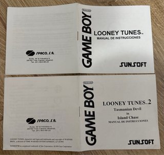 2 Manuales Looney Tunes Game Boy Sunsoft