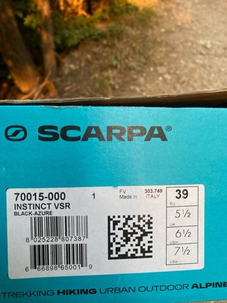 Pies de gato Scarpa Instinct VSR Talla 39
