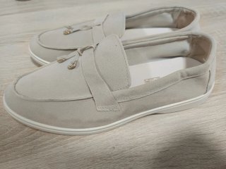 Mocasines Beige Mujer