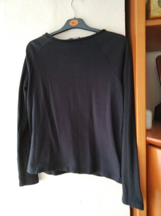 Jersey Mango Negro Lentejuelas Talla S