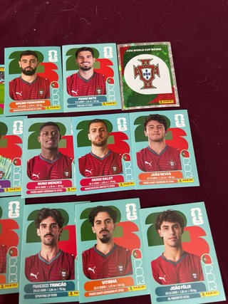 15 cromos Portugal Mundial 2026