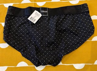 Slip Único Negro con Estampado