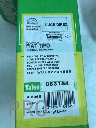 Piloto intermitente  Fiat tipo izquierdo nuevo
