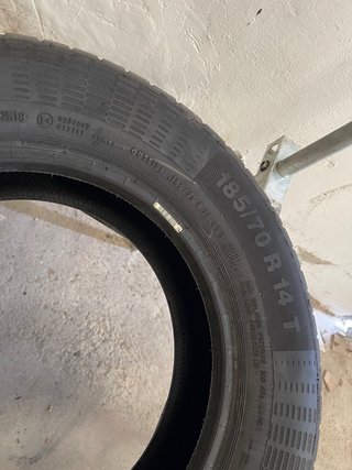 2x 185/70 R14 88T Continental EcoContact5
