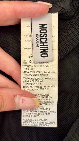 Bañador Moschino Swim Negro y Multicolor Talla L
