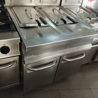 Freidora 2 cubas 20+ 20 litros con mueble REPAGAS.
