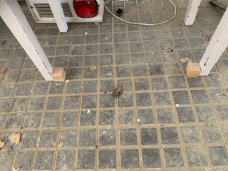 Mesita auxiliar madera antigua
