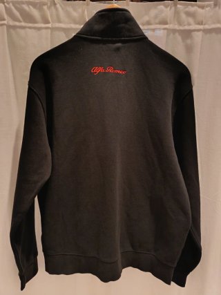 Felpa Alfa Romeo Nera Zip Uomo