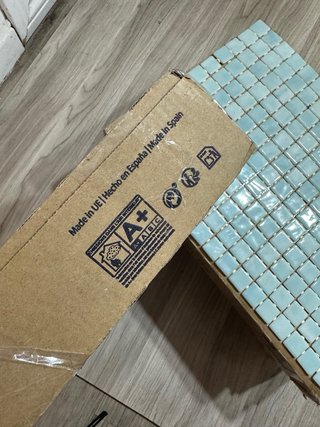 Mosaicos azules para piscina 4 cojas en total