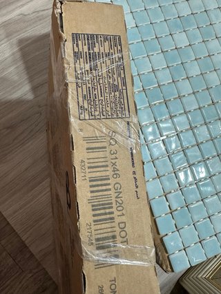Mosaicos azules para piscina 4 cojas en total