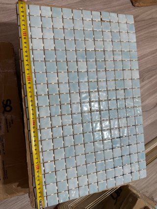 Mosaicos azules para piscina 4 cojas en total