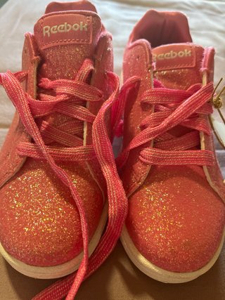 Reebok Bambina Rosa Glitter Taglia 29