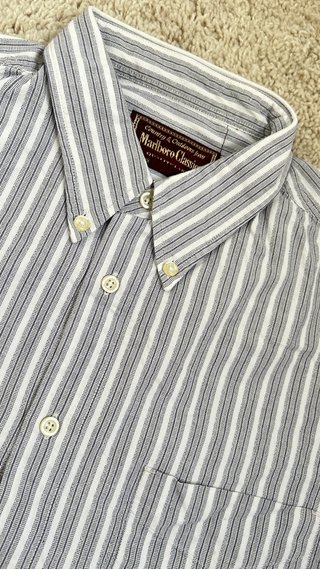 Camisa de rayas azul y blanco Talla M