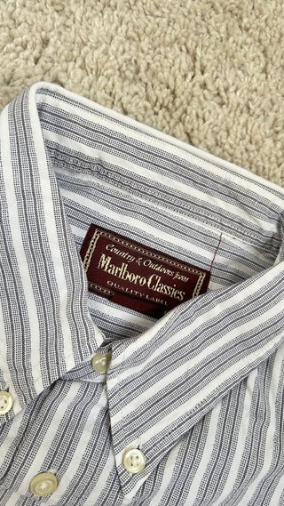 Camisa de rayas azul y blanco Talla M